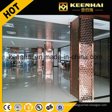 Decorative Embossed Finish Stainless Steel Square Column Cladding